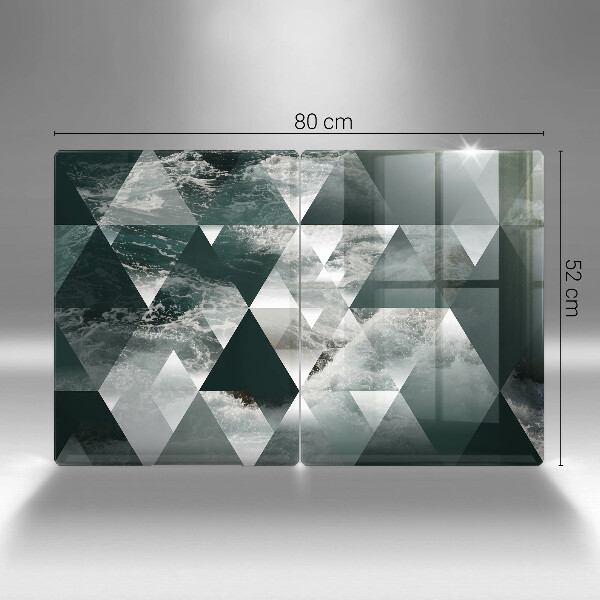 De vidrio templado Triángulos y agua