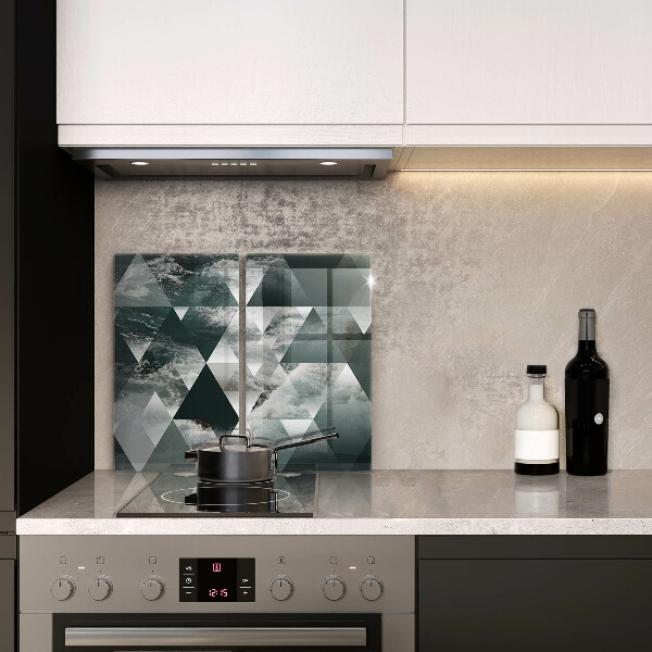 De vidrio templado Triángulos y agua