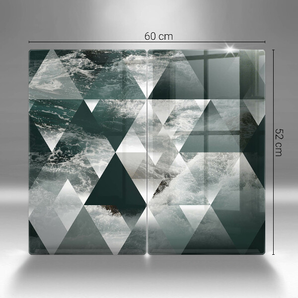 De vidrio templado Triángulos y agua