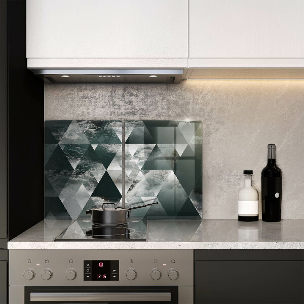 De vidrio templado Triángulos y agua