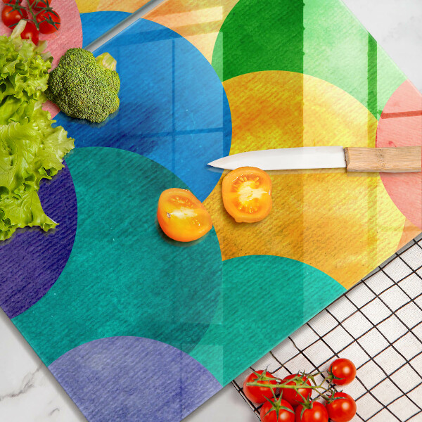 De vidrio templado Círculos de colores