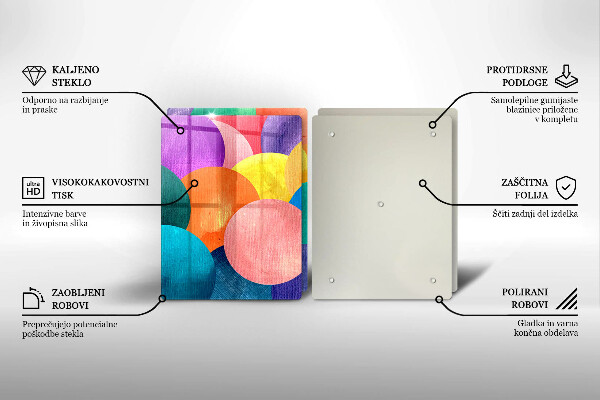 De vidrio templado Círculos de colores