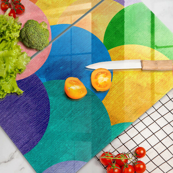 De vidrio templado Círculos de colores