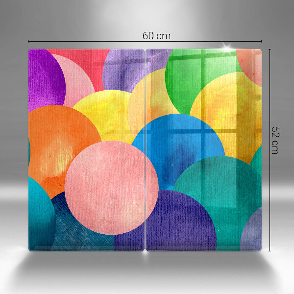 De vidrio templado Círculos de colores