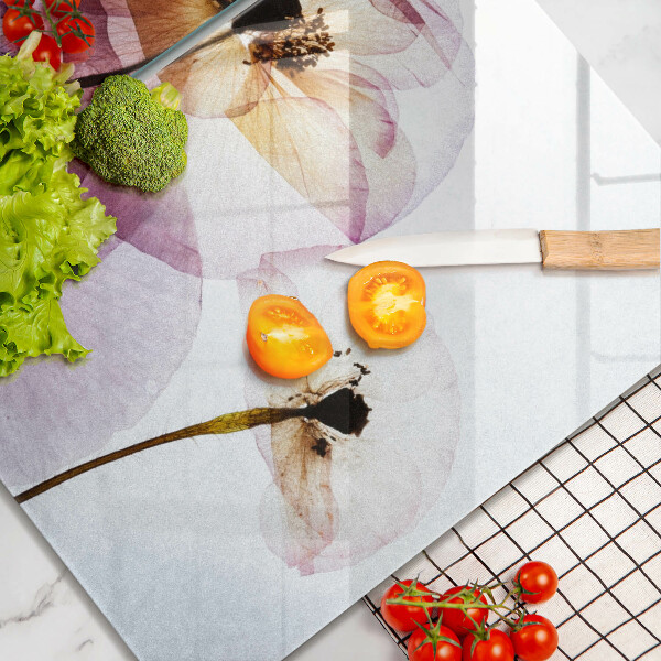 De vidrio templado Flores delicadas