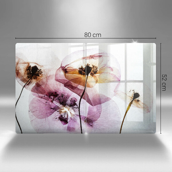 De vidrio templado Flores delicadas