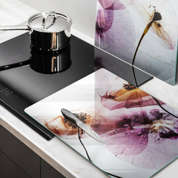 De vidrio templado Flores delicadas