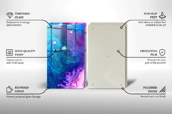 De vidrio templado Tintas de abstracción