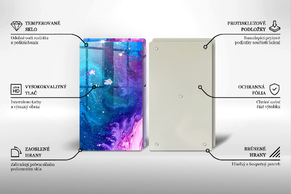 De vidrio templado Tintas de abstracción