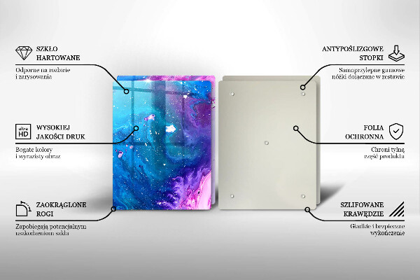 De vidrio templado Tintas de abstracción