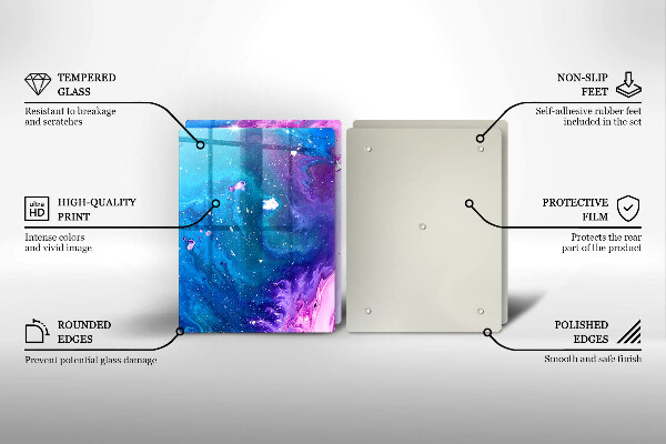 De vidrio templado Tintas de abstracción