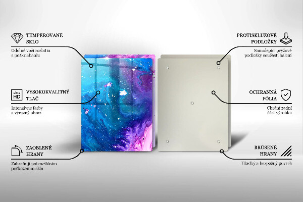 De vidrio templado Tintas de abstracción