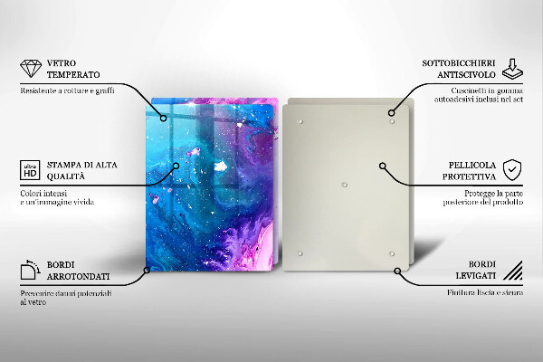 De vidrio templado Tintas de abstracción