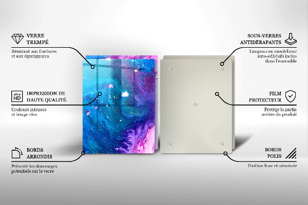 De vidrio templado Tintas de abstracción