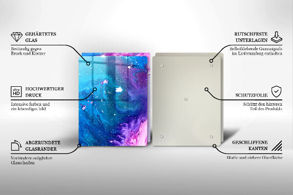 De vidrio templado Tintas de abstracción