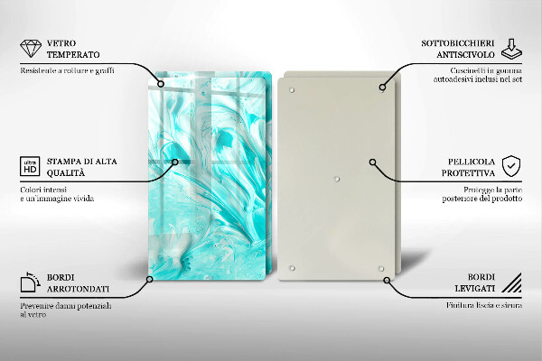 De vidrio templado Pinturas de abstraccion