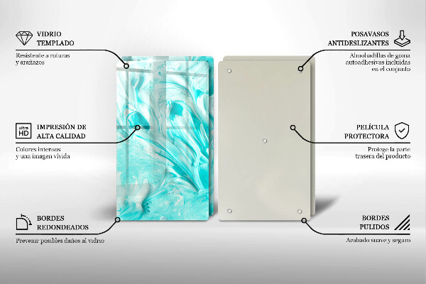 De vidrio templado Pinturas de abstraccion