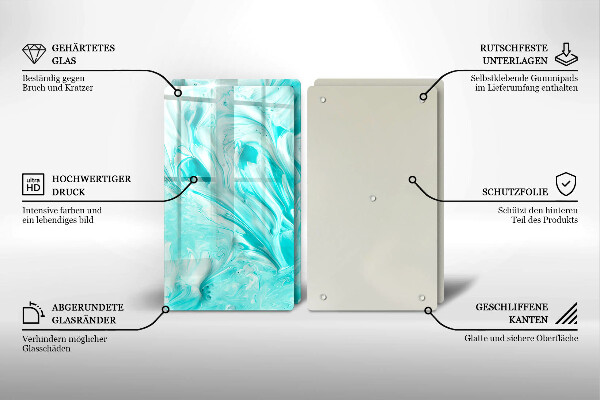 De vidrio templado Pinturas de abstraccion