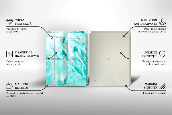 De vidrio templado Pinturas de abstraccion