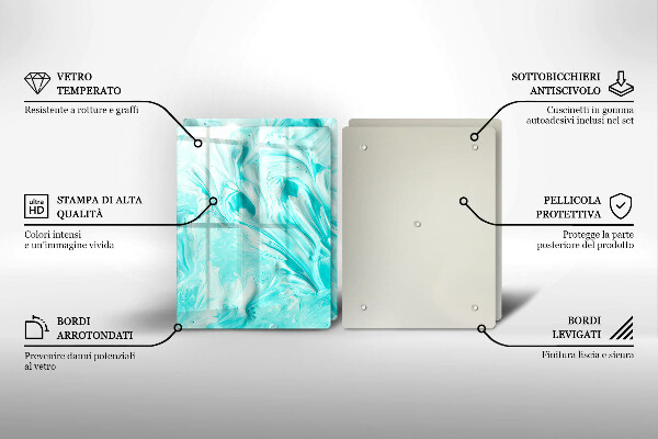 De vidrio templado Pinturas de abstraccion