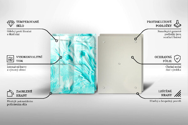 De vidrio templado Pinturas de abstraccion