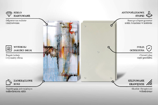 De vidrio templado Pinturas de abstraccion