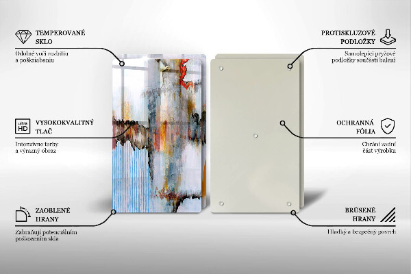 De vidrio templado Pinturas de abstraccion