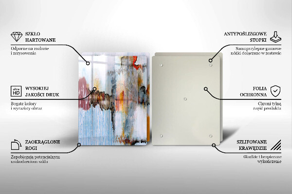 De vidrio templado Pinturas de abstraccion