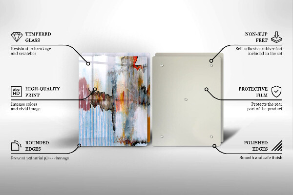 De vidrio templado Pinturas de abstraccion