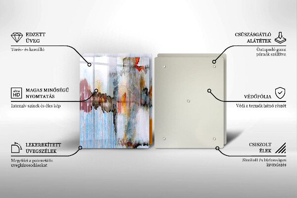 De vidrio templado Pinturas de abstraccion