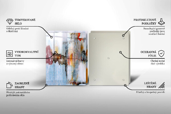 De vidrio templado Pinturas de abstraccion