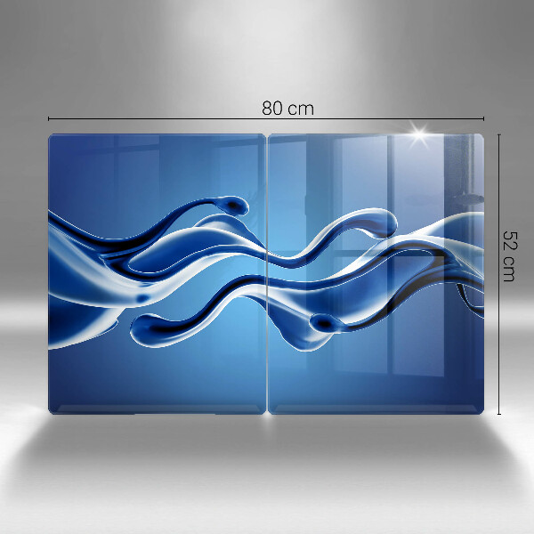 De vidrio templado Abstracción de fluidos