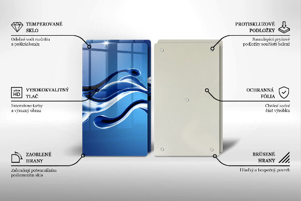 De vidrio templado Abstracción de fluidos