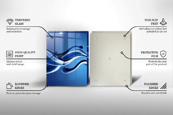 De vidrio templado Abstracción de fluidos