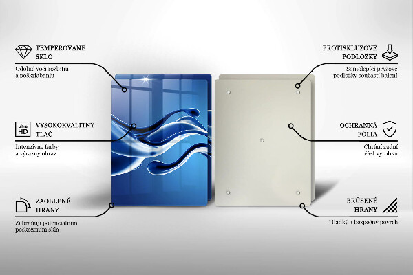 De vidrio templado Abstracción de fluidos