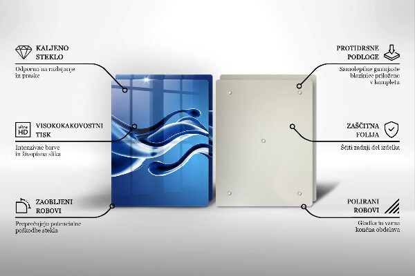 De vidrio templado Abstracción de fluidos