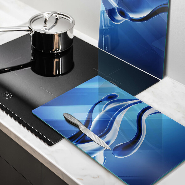 De vidrio templado Abstracción de fluidos