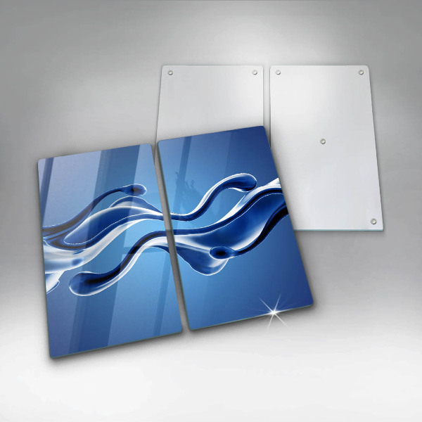 De vidrio templado Abstracción de fluidos