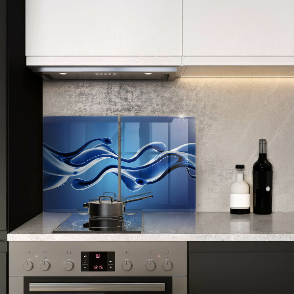 De vidrio templado Abstracción de fluidos