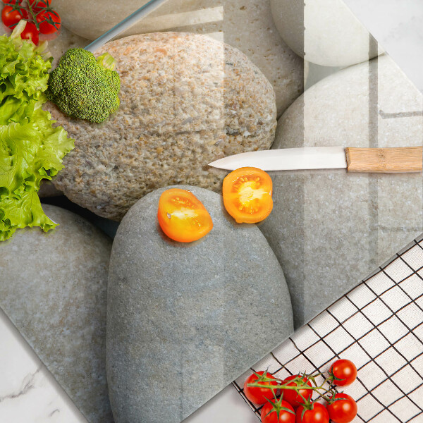 De vidrio templado Patrón de piedras ovaladas