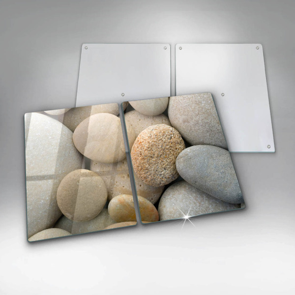 De vidrio templado Patrón de piedras ovaladas