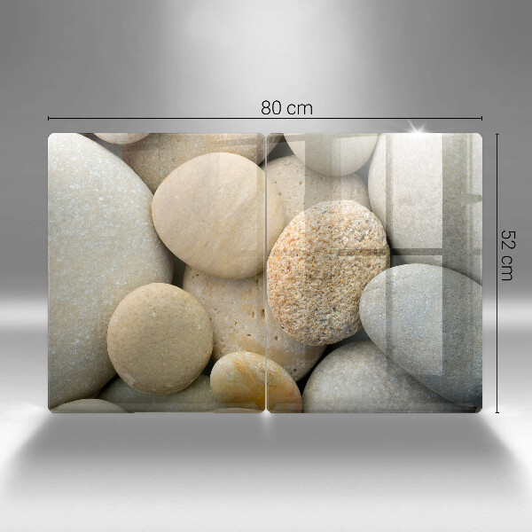 De vidrio templado Patrón de piedras ovaladas