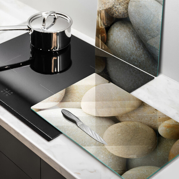 De vidrio templado Patrón de piedras ovaladas