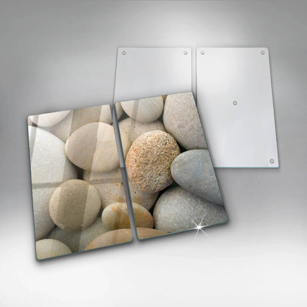 De vidrio templado Patrón de piedras ovaladas