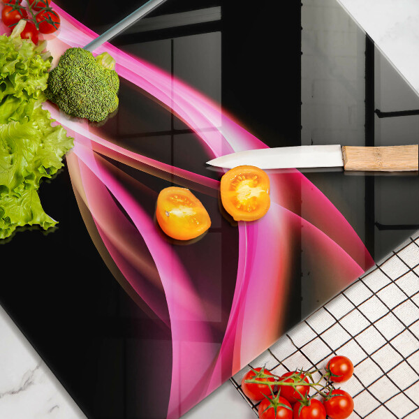 De vidrio templado Humo de neón abstracto