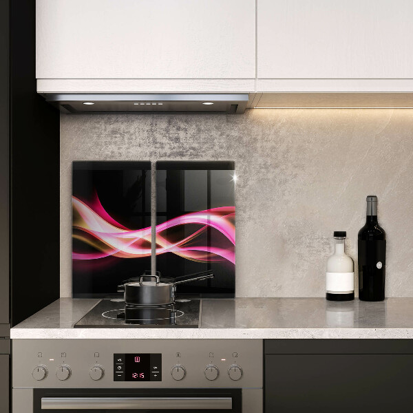 De vidrio templado Humo de neón abstracto