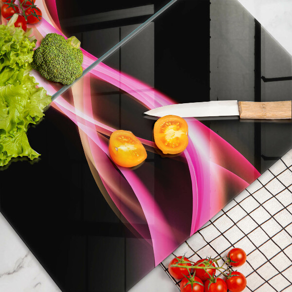 De vidrio templado Humo de neón abstracto