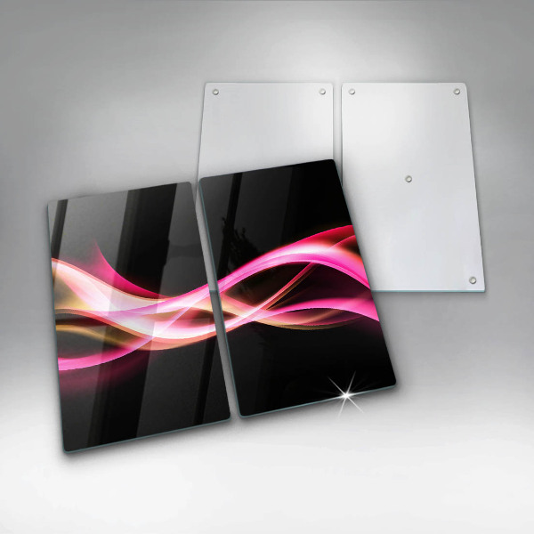 De vidrio templado Humo de neón abstracto