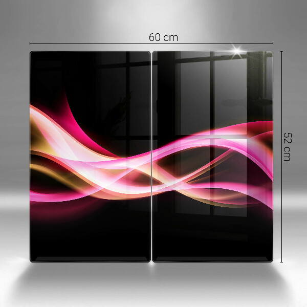 De vidrio templado Humo de neón abstracto