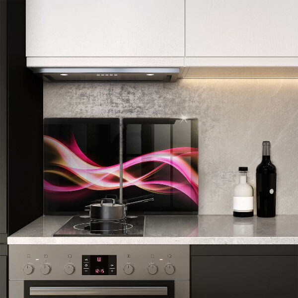 De vidrio templado Humo de neón abstracto